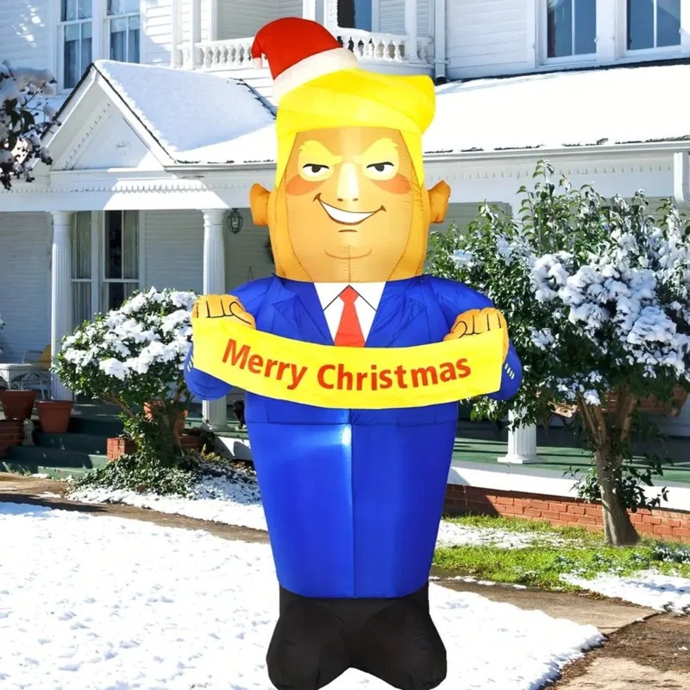 VERY RARE 2025 ANIMATED DANCE 7FT+ PRESIDENT DONALD TRUMP CHRISTMAS AIRBLOWN USA